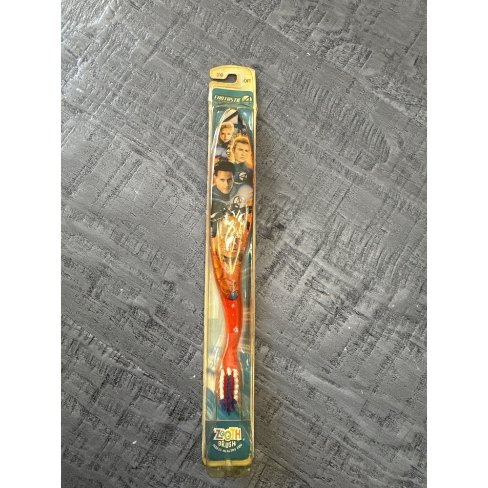 2005 Marvel Fantastic Four Toothbrush Sealed Zooth Chris Evans Vintage Superhero